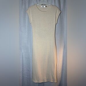 Elegant Cream Women's Dress